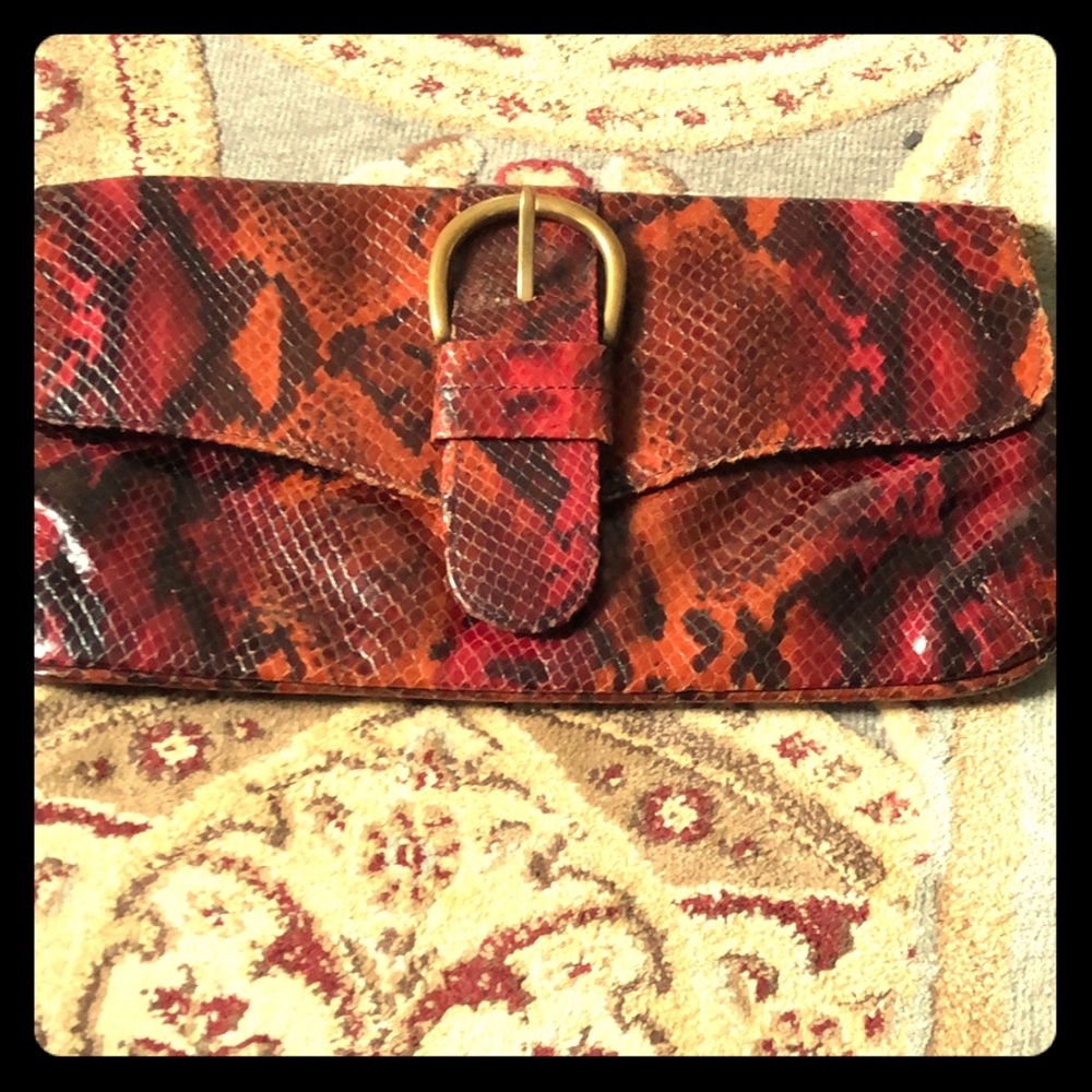 Co lab clutch snake print